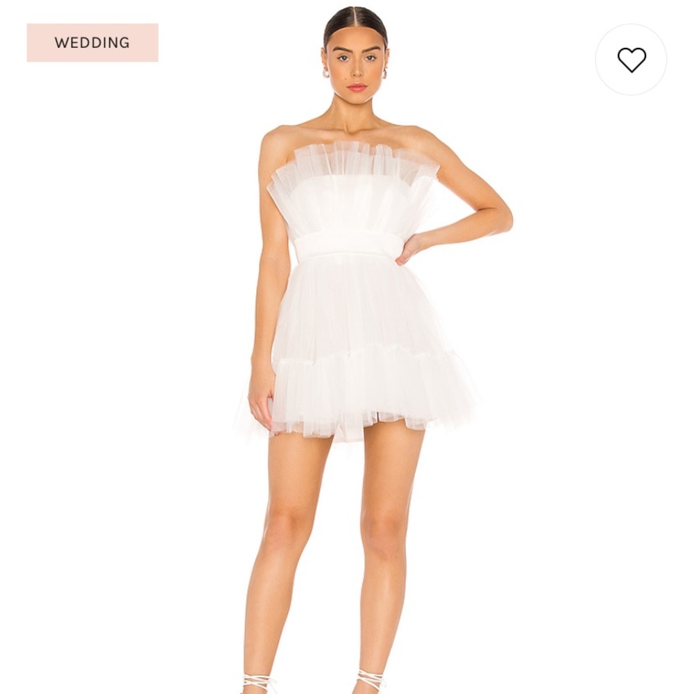 REVOLVE, Katie May, Ellle Mini Dress in Ivory NWT